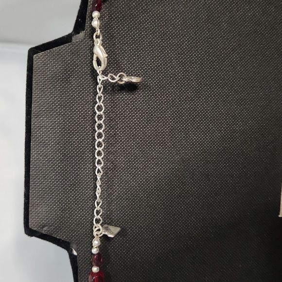 Cookie Lee Red Crystal Pendant Necklace - Picture 4 of 8